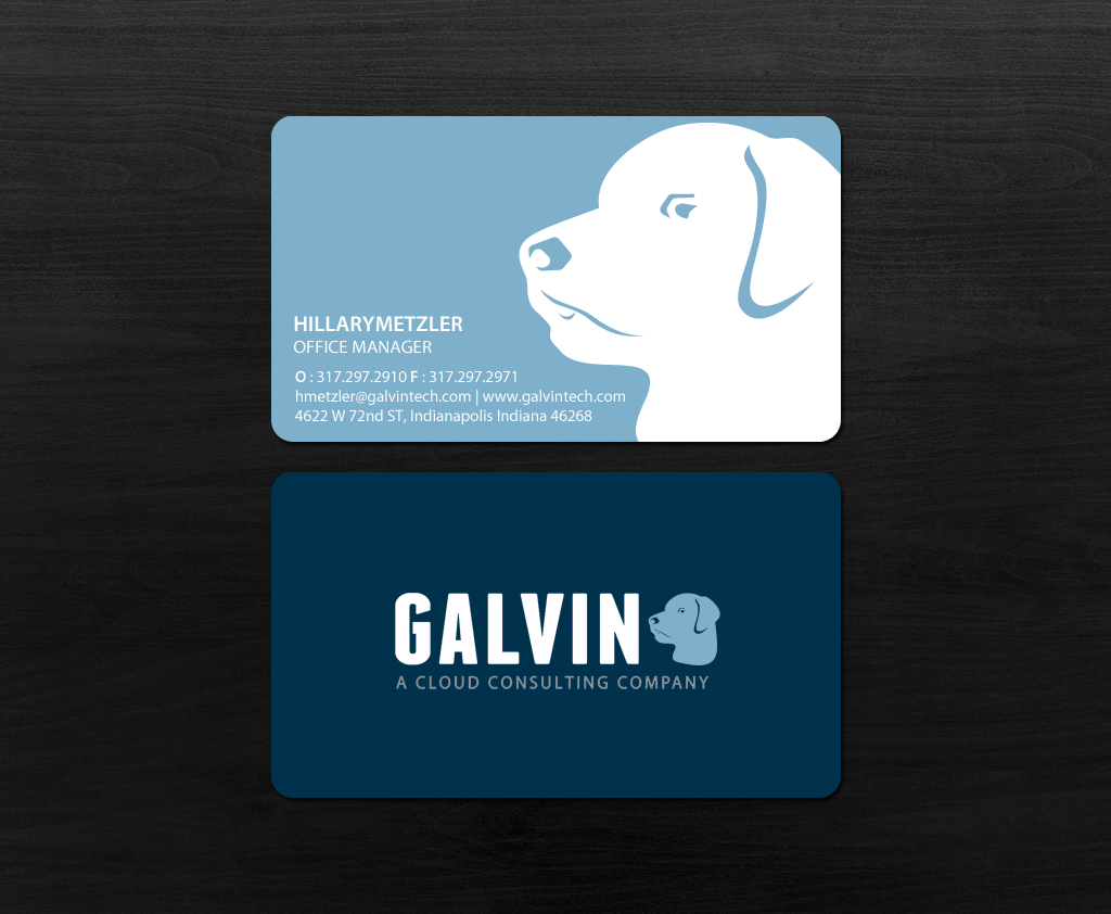 Diseño de Tarjeta de Presentación por chandrayaan.creative para Galvin Technologies | Diseño #12154732