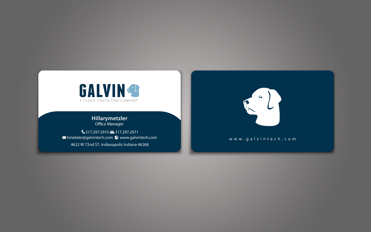 Diseño de Tarjeta de Presentación por chandrayaan.creative para Galvin Technologies | Diseño #12154735