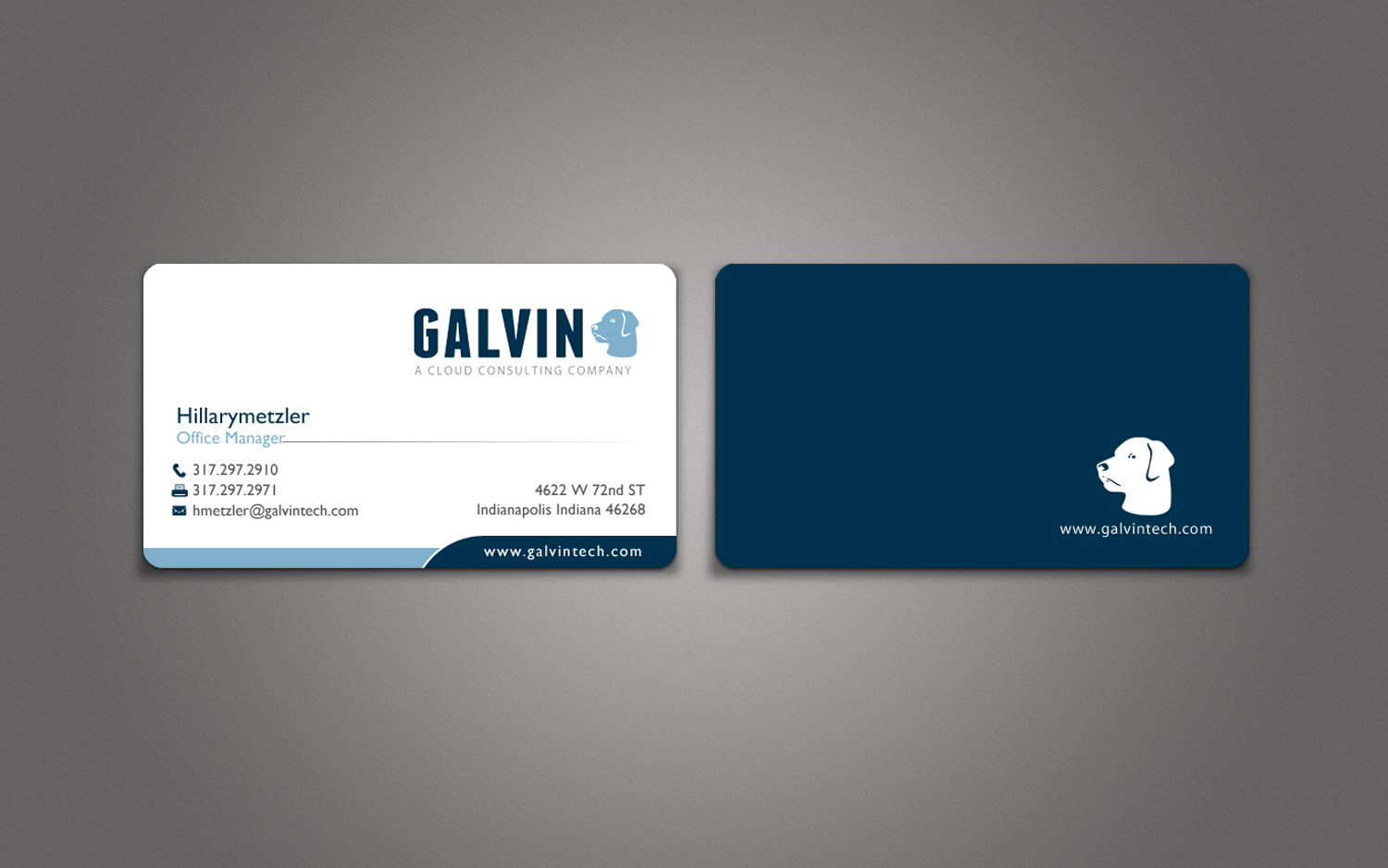 Diseño de Tarjeta de Presentación por chandrayaan.creative para Galvin Technologies | Diseño #12154737