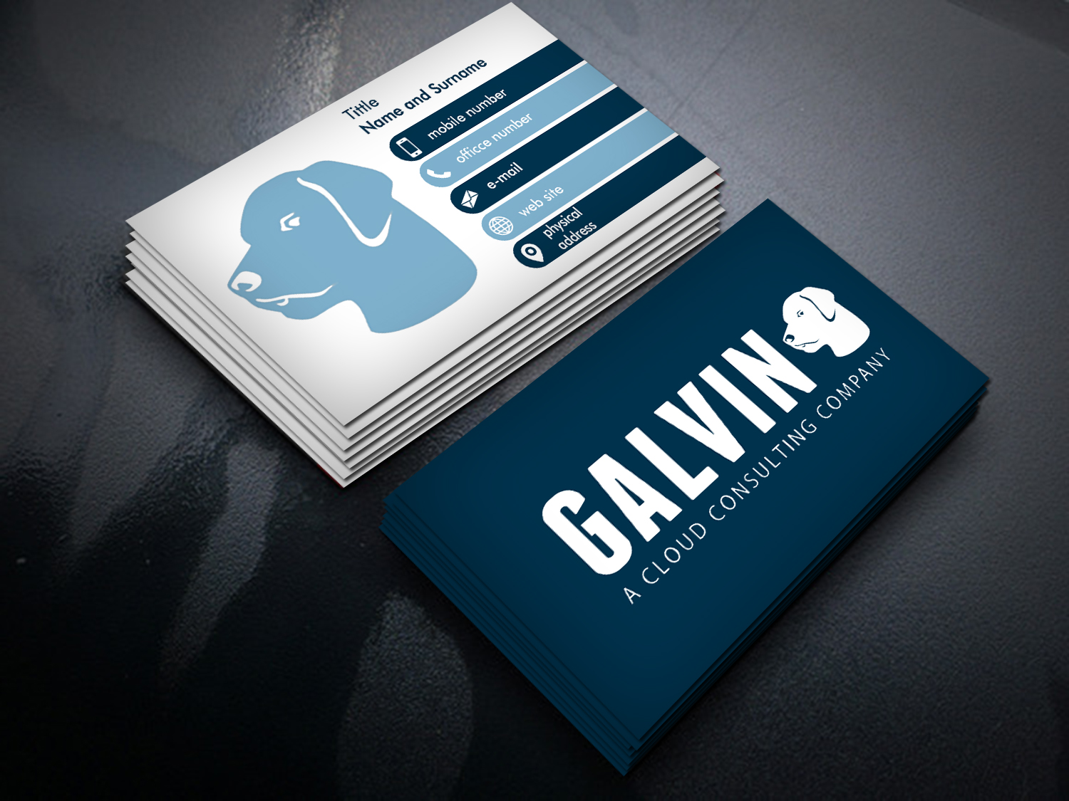 Diseño de Tarjeta de Presentación por ernestsegovia para Galvin Technologies | Diseño #12145266