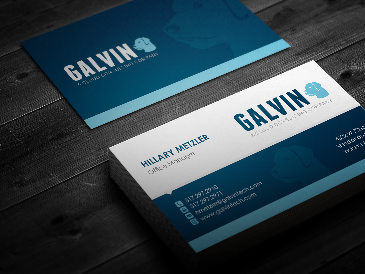 Diseño de Tarjeta de Presentación por logodentity para Galvin Technologies | Diseño #12145187