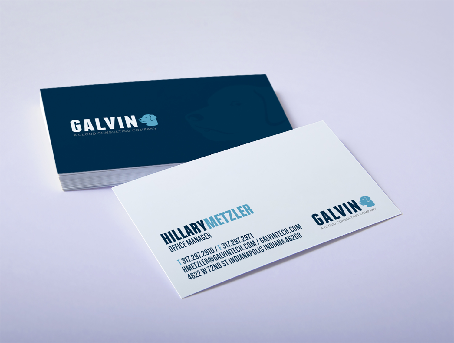 Diseño de Tarjeta de Presentación por logodentity para Galvin Technologies | Diseño #12145246