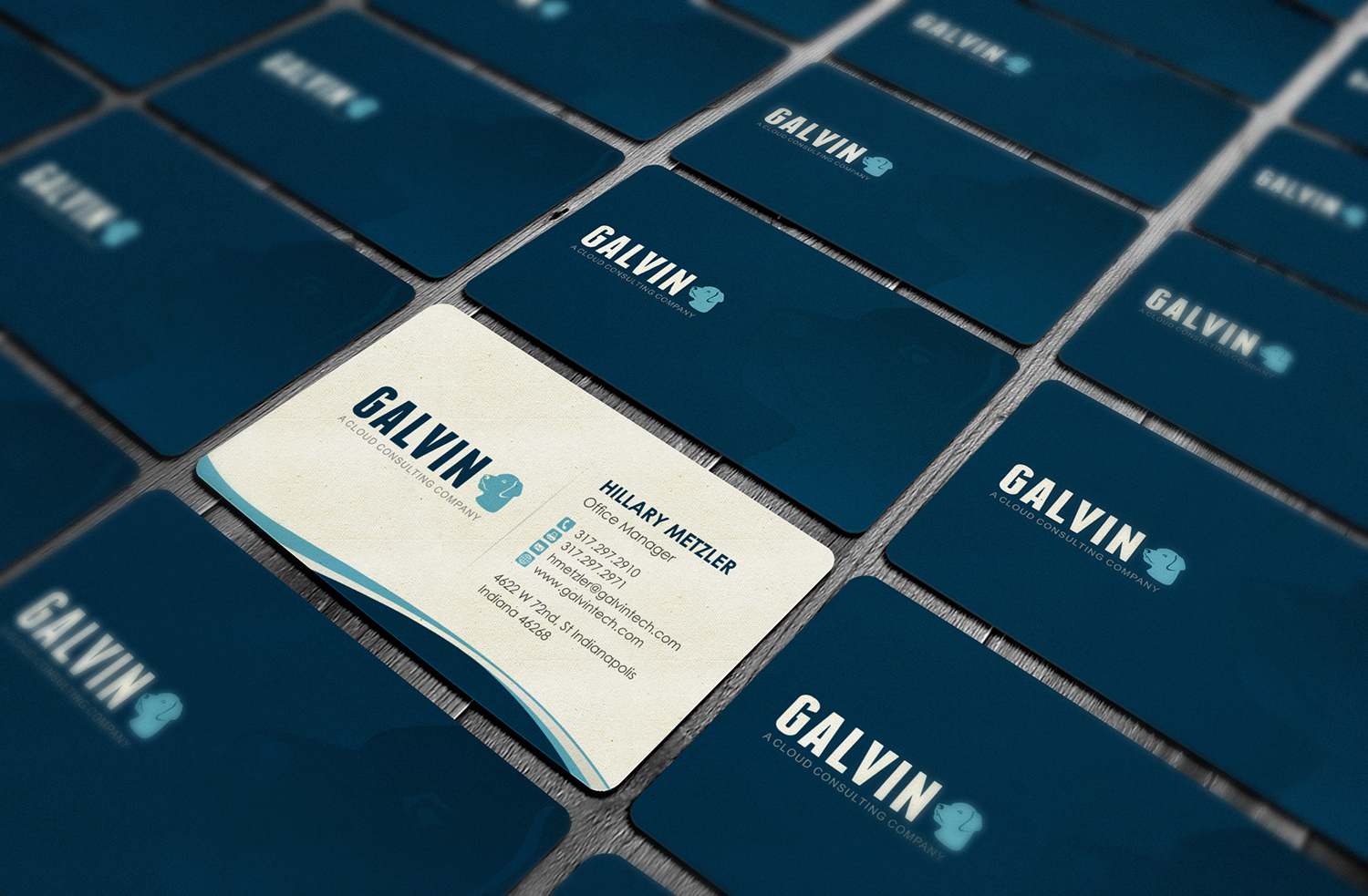 Diseño de Tarjeta de Presentación por logodentity para Galvin Technologies | Diseño #12145326