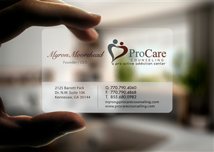 CEO of company needs clear business card that stands out from the rest | Diseño de Tarjeta de Presentación por JAKUART