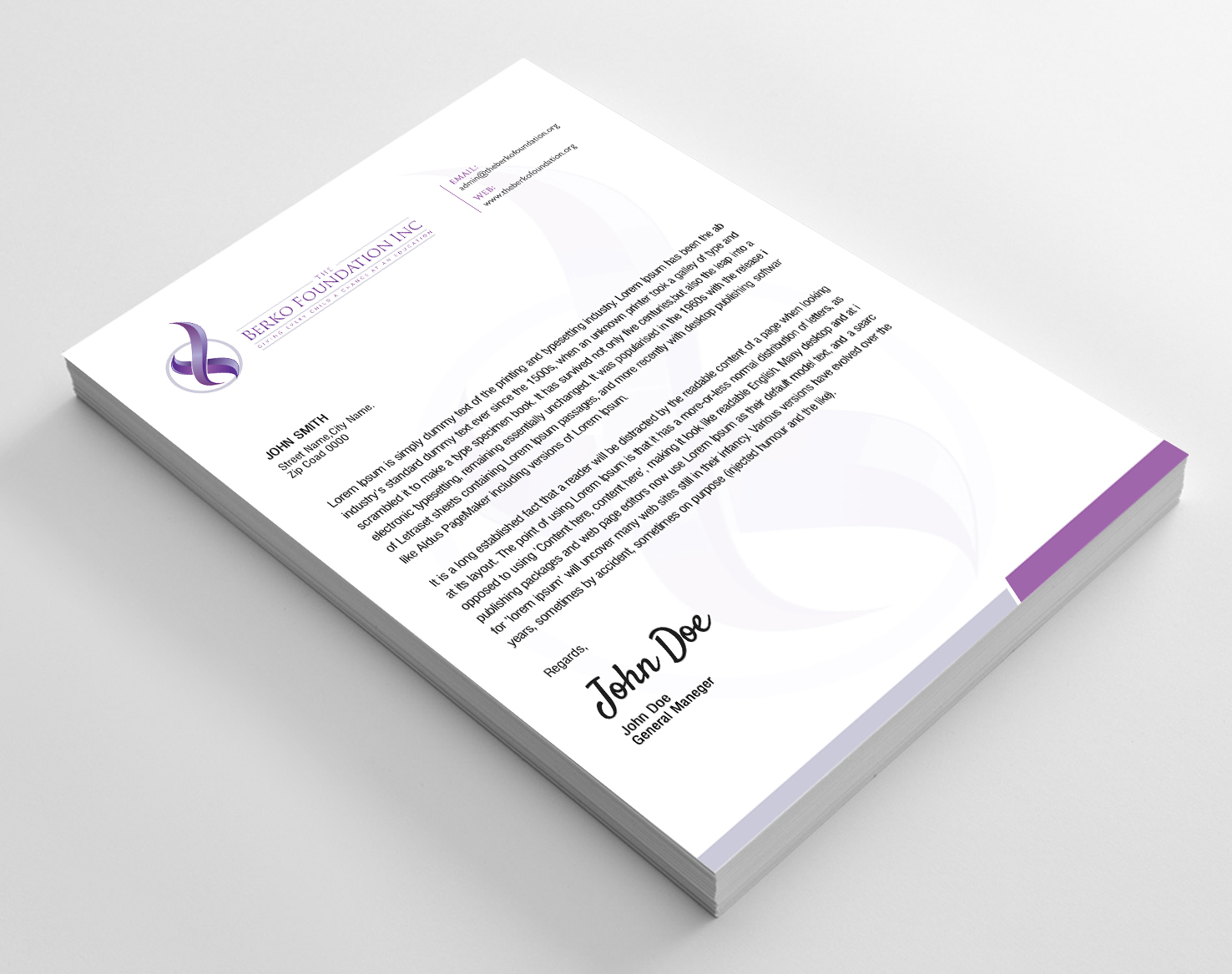 Letterhead Design by SL Designer for this project | Design #12141178