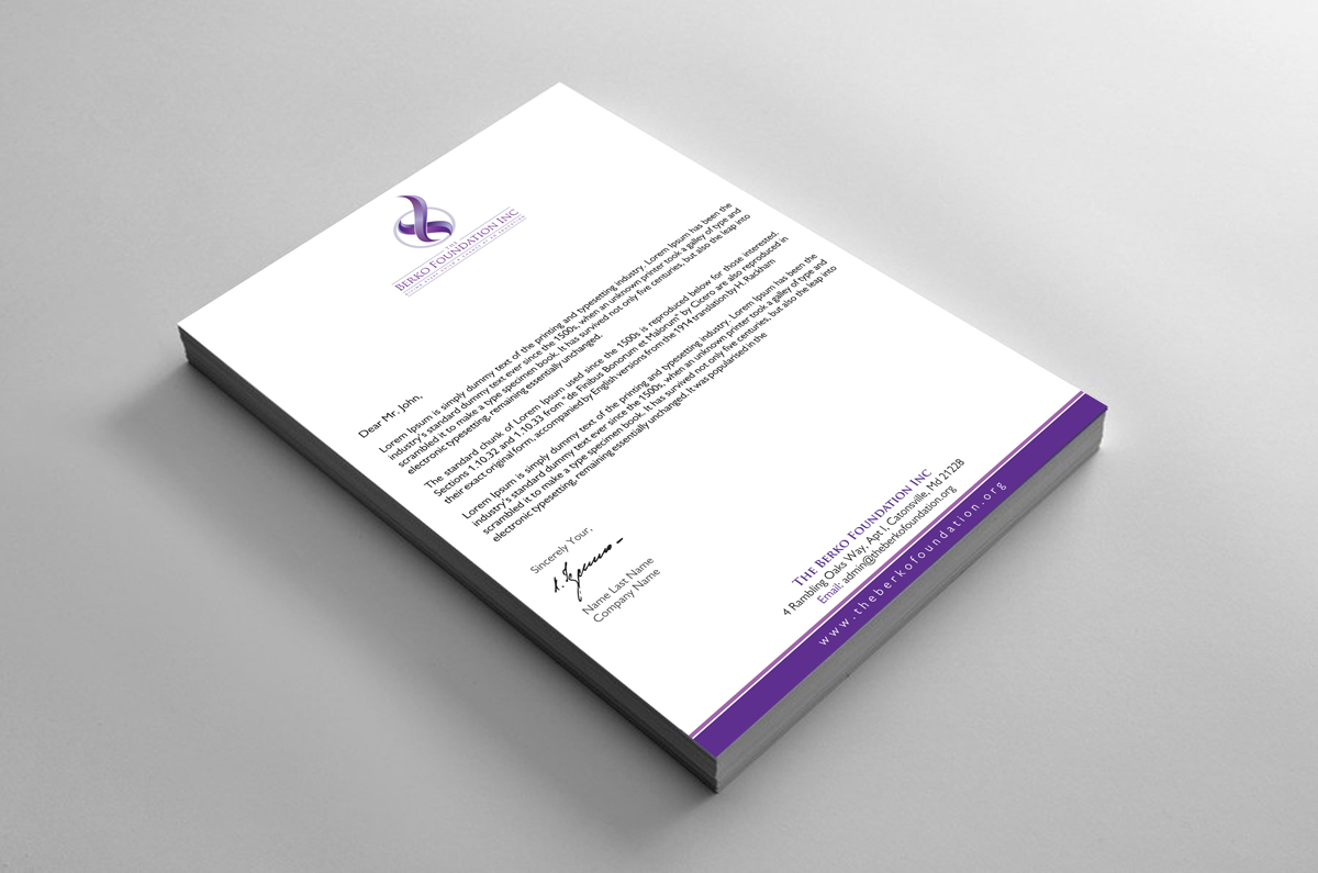 Letterhead Design by alpesh9520 for this project | Design #12155031