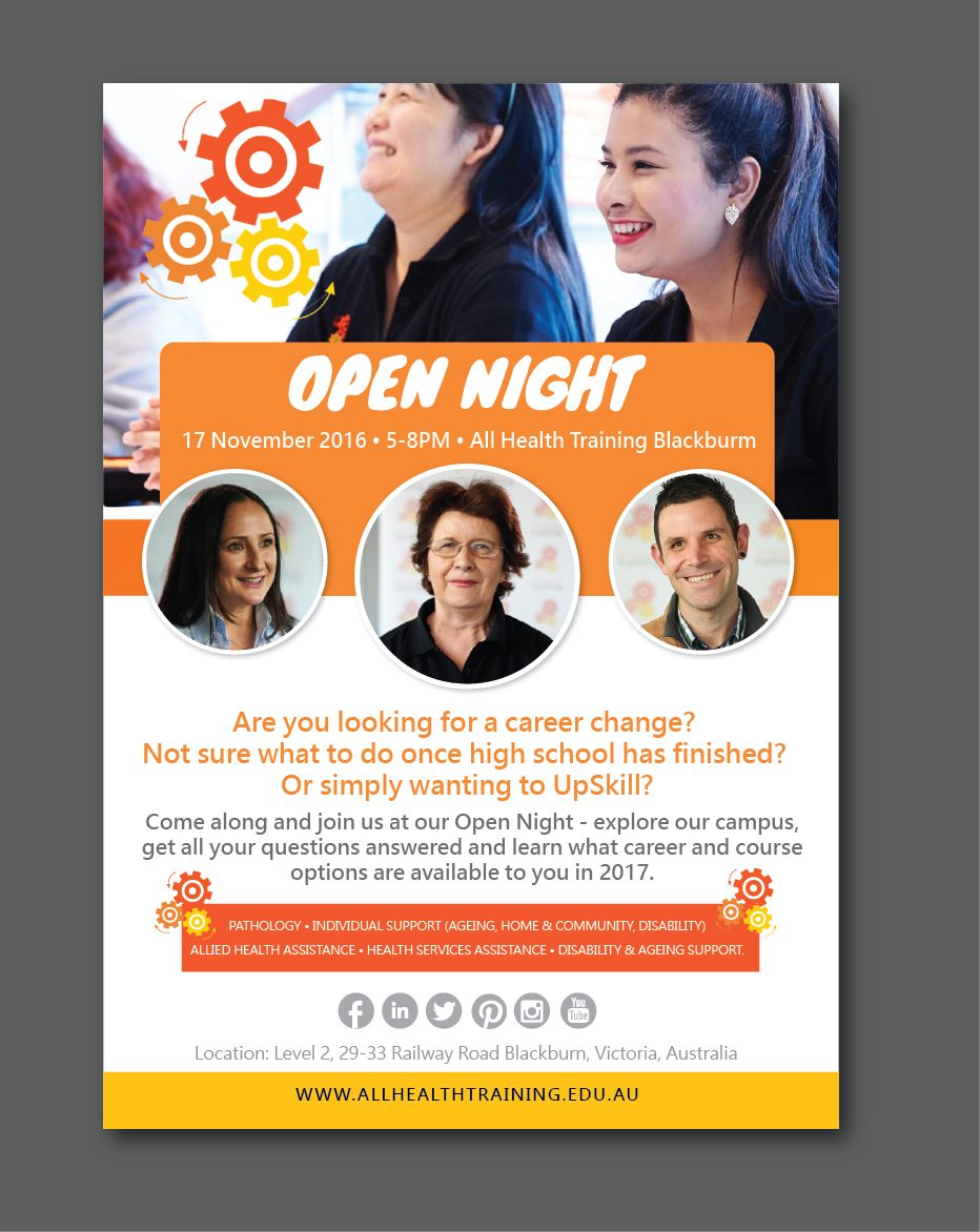 Flyer Design by alex989 for All Health Training | Design #12196389