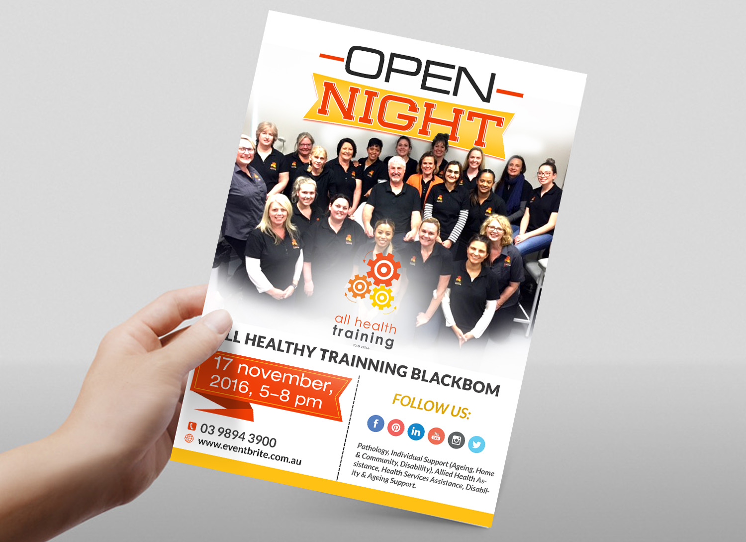 Flyer Design by debdesign for All Health Training | Design #12206721