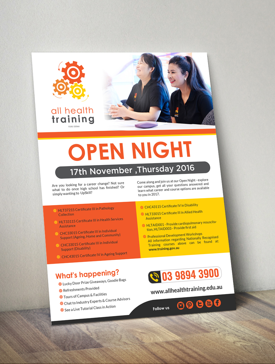 Flyer Design by creative.bugs for All Health Training | Design #12195052