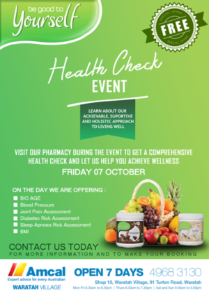 Invitation Design by Kelstar for Waratah Amcal Plus Pharmacy  | Design #12149355