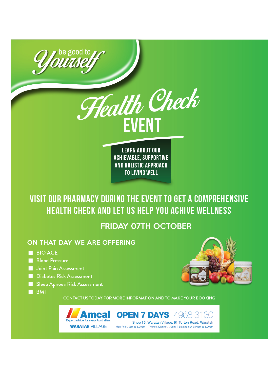 Design Invitation par Crash Override pour Waratah Amcal Plus Pharmacy  | Design #12147362