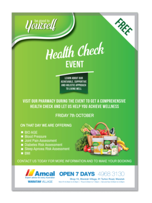 Invitation Design by Crash Override for Waratah Amcal Plus Pharmacy  | Design: #12191078