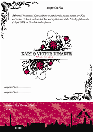 Invitation Design by Anuja Kanani for this project | Design #2430888