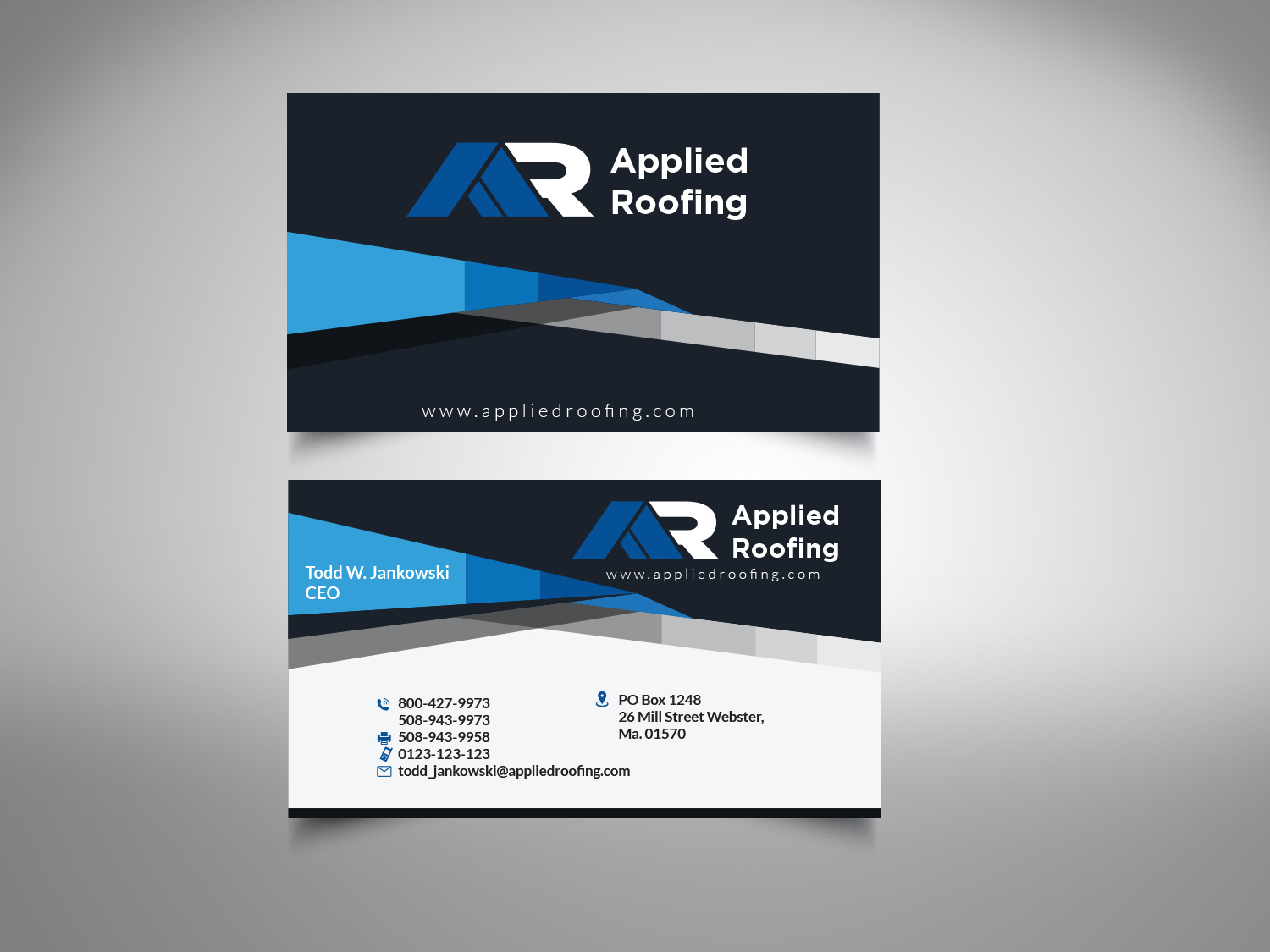 Business Card Design by Priyo Subarkah for Applied Roofing Systems Inc | Design #12175223