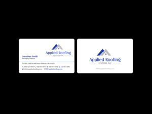 Business Card Design by Creations Box 2015 for Applied Roofing Systems Inc | Design: #12167595