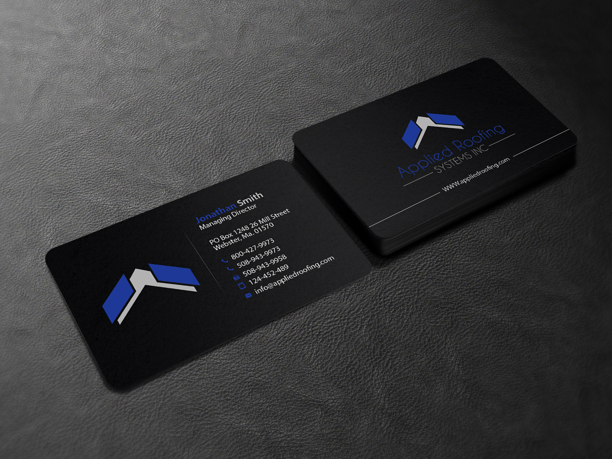 Business Card Design by Creations Box 2015 for Applied Roofing Systems Inc | Design #12167596