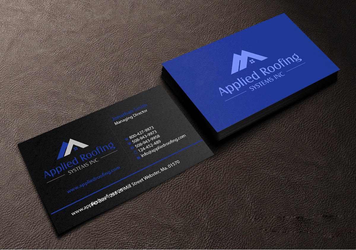 Visitenkarten-Design von Creations Box 2015 für Applied Roofing Systems Inc | Design #12167634
