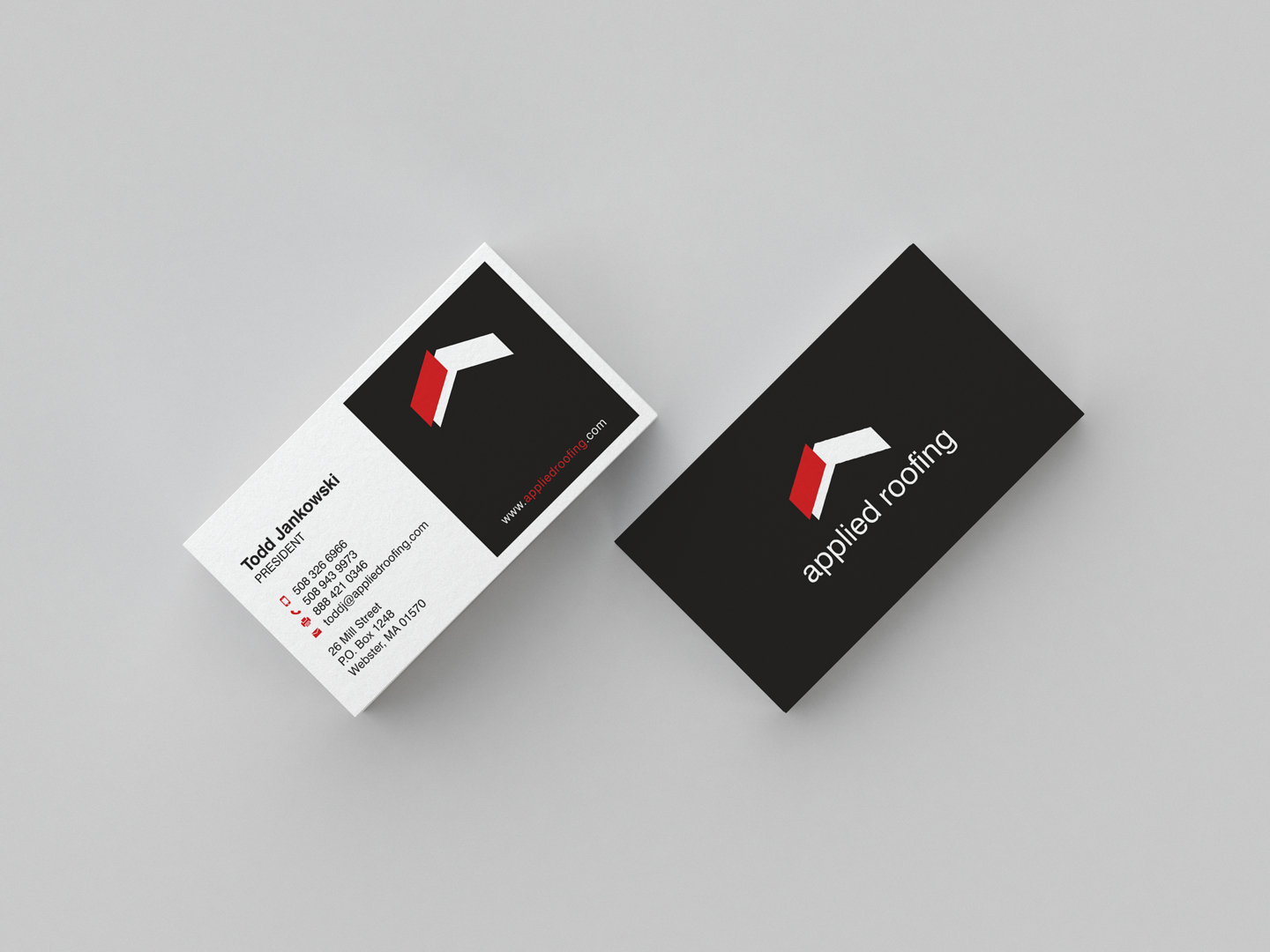 Business Card Design by HYPdesign for Applied Roofing Systems Inc | Design #12156076