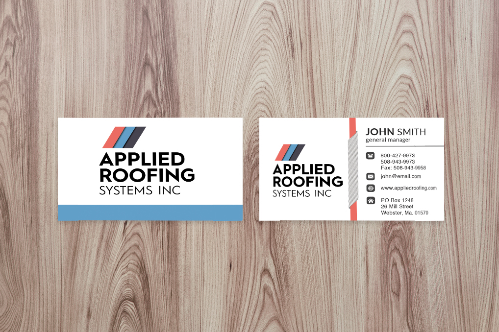 Visitenkarten-Design von isabel.paoli für Applied Roofing Systems Inc | Design #12156757