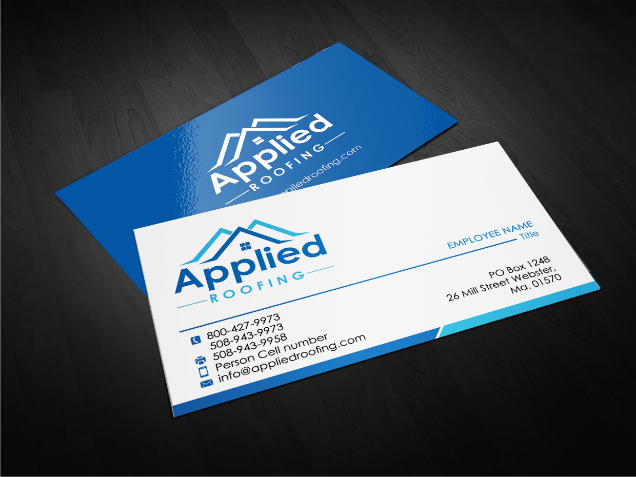 Visitenkarten-Design von Designs 2019 für Applied Roofing Systems Inc | Design #12183349