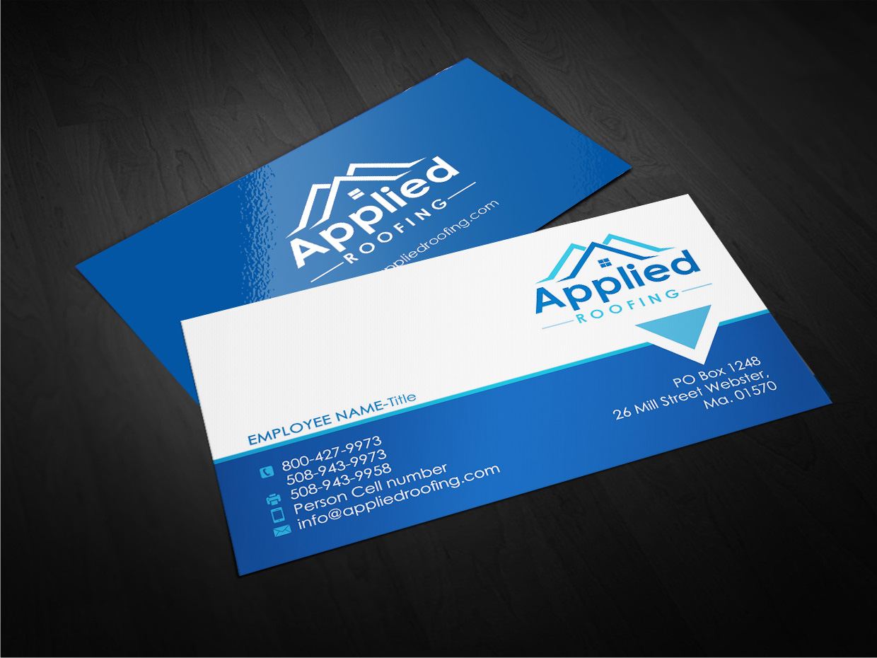 Visitenkarten-Design von Designs 2019 für Applied Roofing Systems Inc | Design #12183350