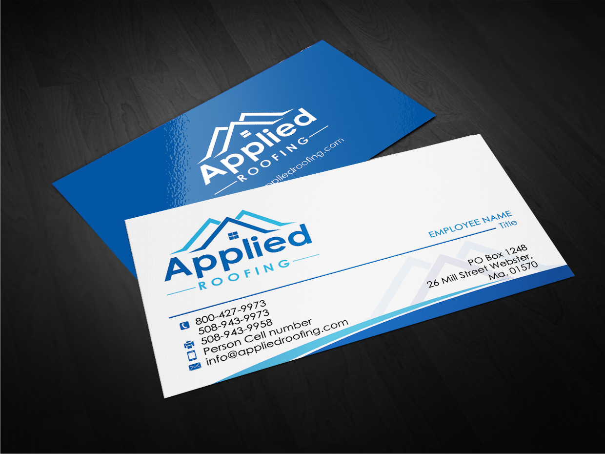 Visitenkarten-Design von Designs 2019 für Applied Roofing Systems Inc | Design #12183351