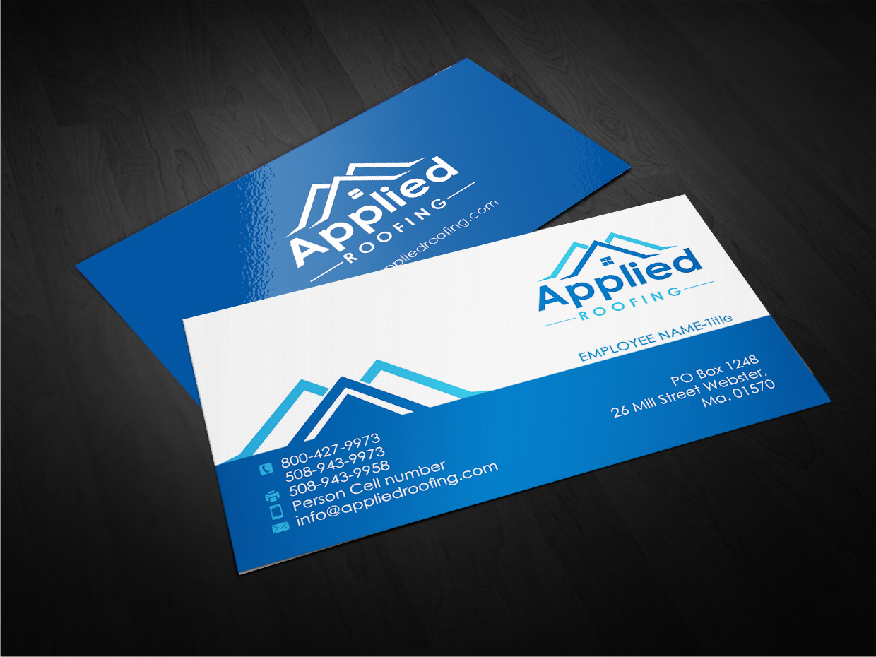 Business Card Design by Designs 2019 for Applied Roofing Systems Inc | Design #12183352