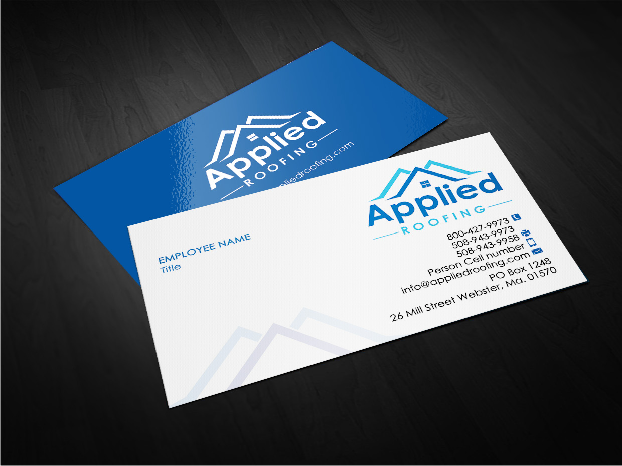 Visitenkarten-Design von Designs 2019 für Applied Roofing Systems Inc | Design #12183476