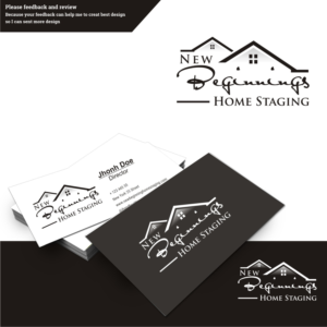 Logo Design by tjahyoahmad™ for New Beginnings Home Staging | Design: #12374833