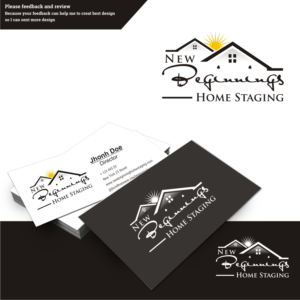 Logo Design by tjahyoahmad™ for New Beginnings Home Staging | Design: #12387190