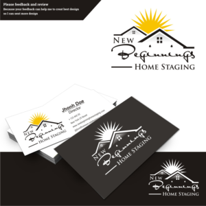 Logo Design by tjahyoahmad™ for New Beginnings Home Staging | Design: #12469329
