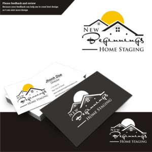 Logo Design by tjahyoahmad™ for New Beginnings Home Staging | Design: #12469354
