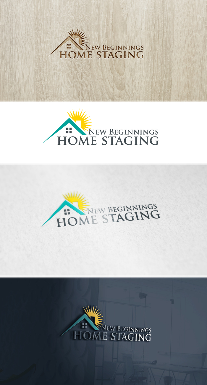Logo Design by BehindSymbols for New Beginnings Home Staging | Design #12423627