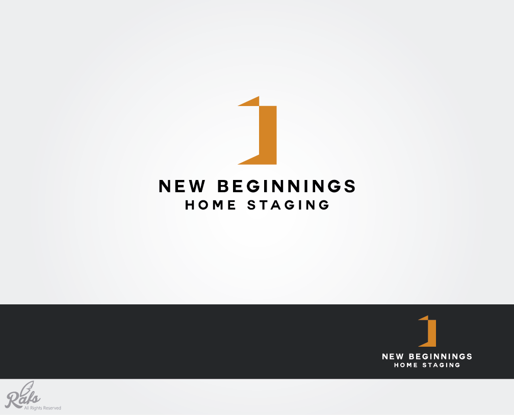Logo Design by Rafs for New Beginnings Home Staging | Design #12402849