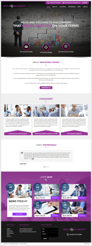 Something that symbolises unlimited growth - probably not text - could use the word INSIGHT in some way | Web Design by -Marc-