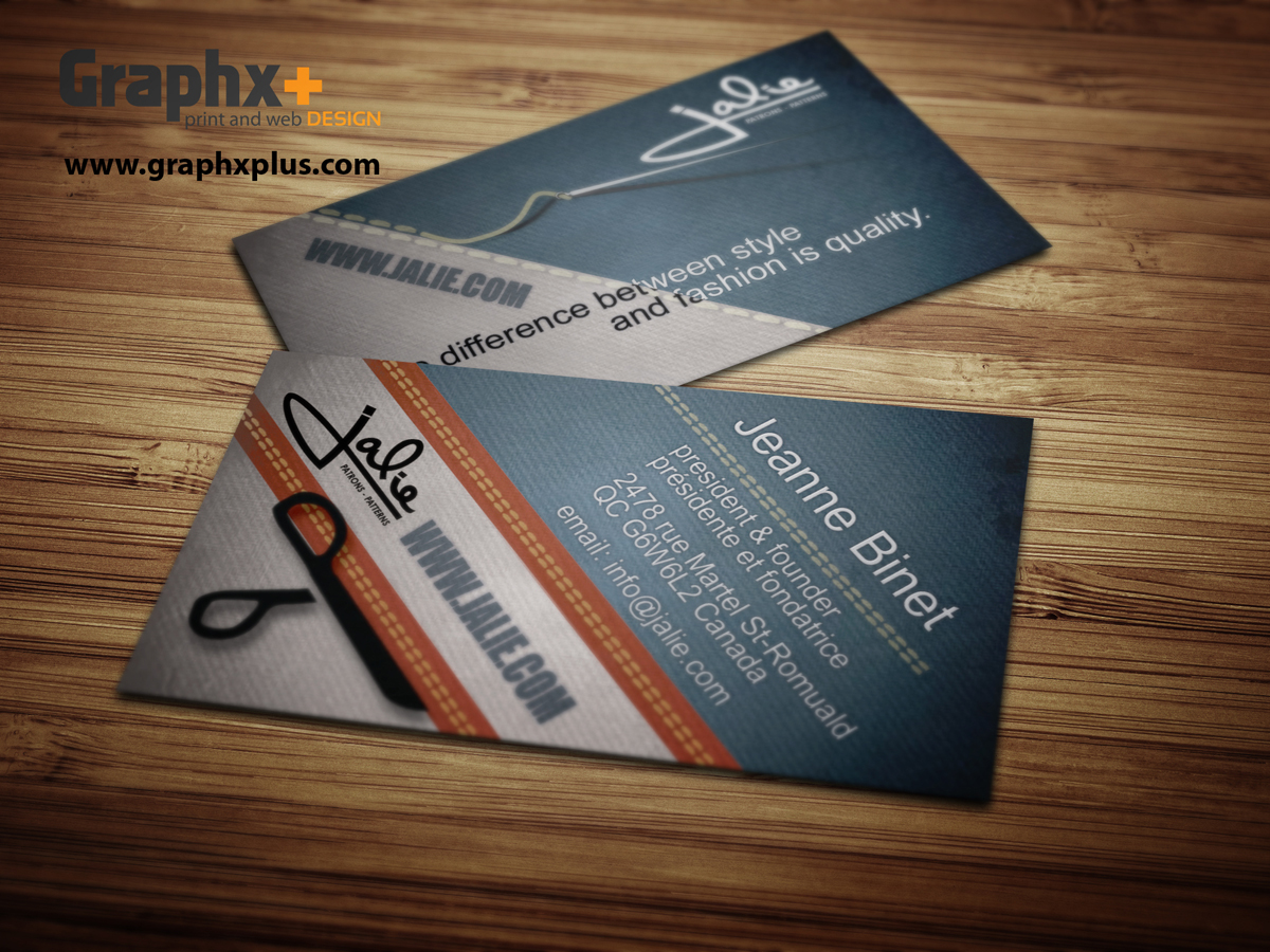 Business Card Design by Graphxplus for Jalie | Design #2450141