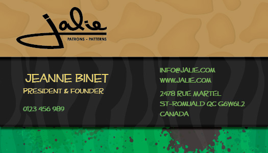 Business Card Design by Krishna for Jalie | Design #2442683