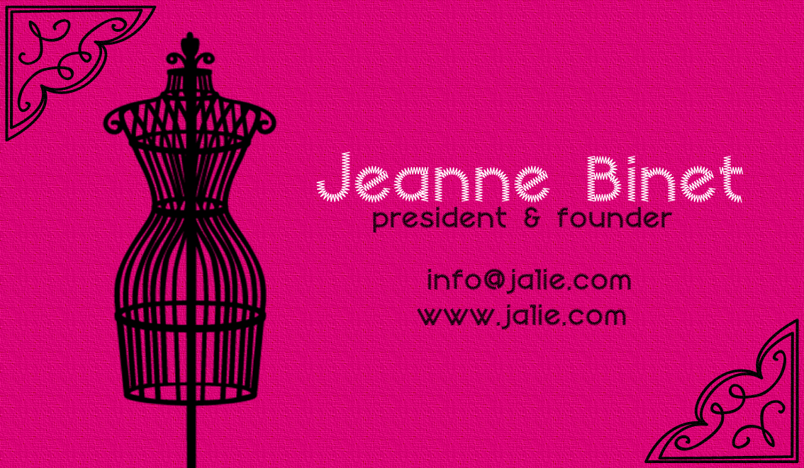 Business Card Design by Dorina Ene for Jalie | Design #2440966