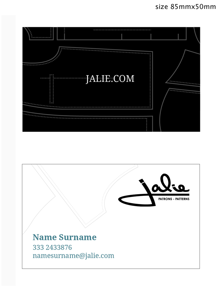 Business Card Design by Monica for Jalie | Design #2397347