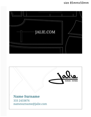 Business Card Design by Monica for Jalie | Design: #2397347