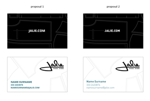Business Card Design by Monica for Jalie | Design: #2397657
