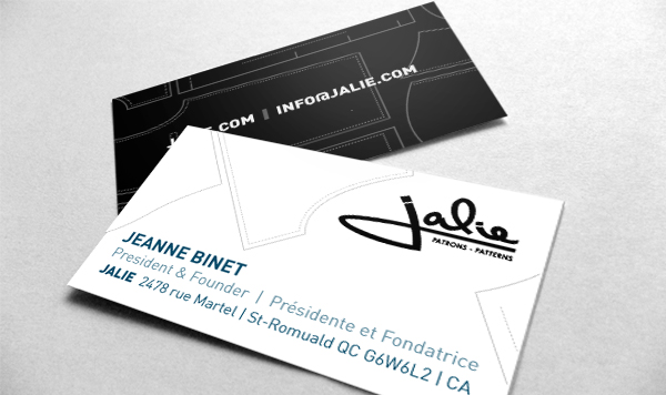 Business Card Design by Monica for Jalie | Design #2448263