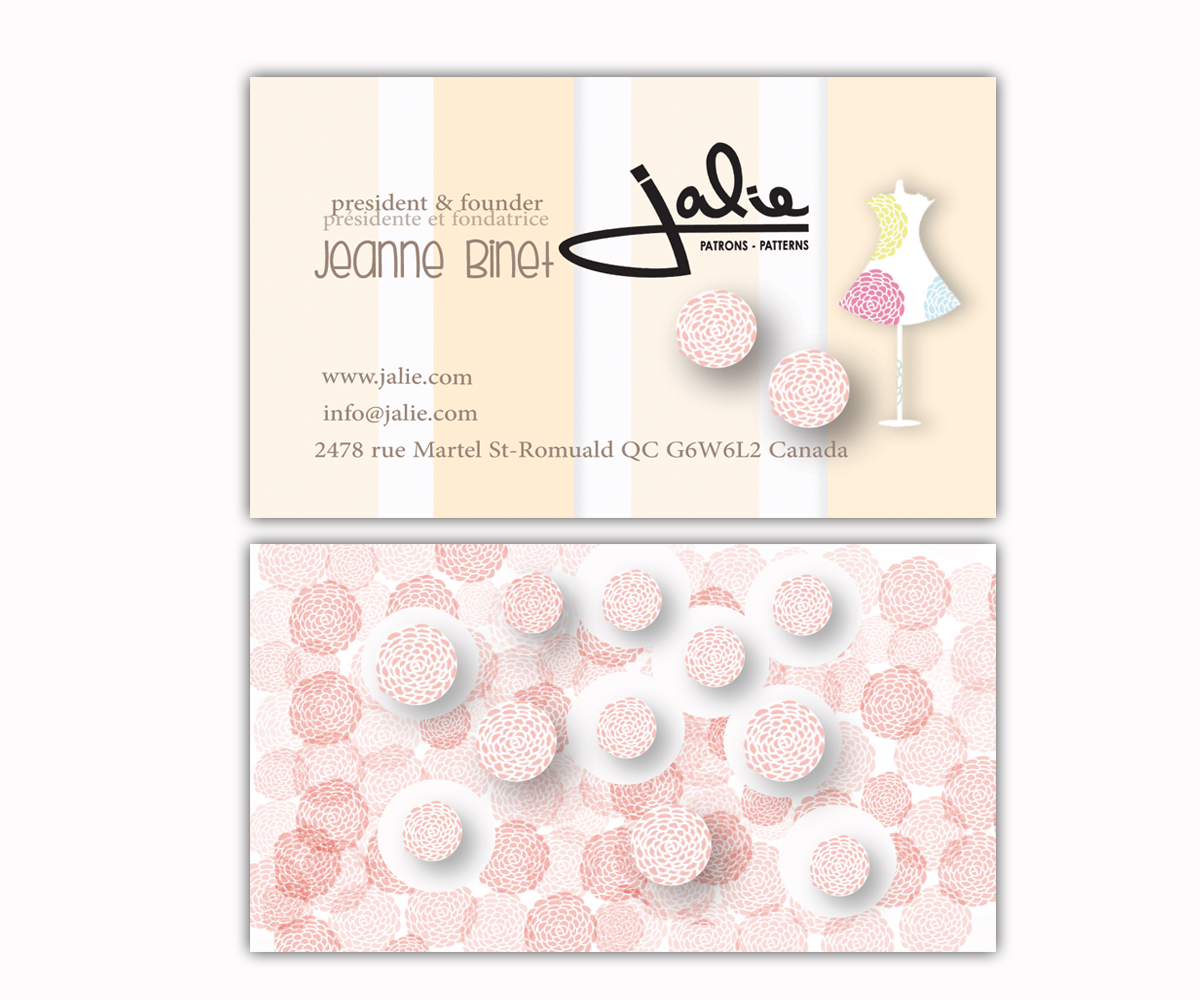 Diseño de Tarjeta de Presentación por Designer 139973 para Jalie | Diseño #2454366