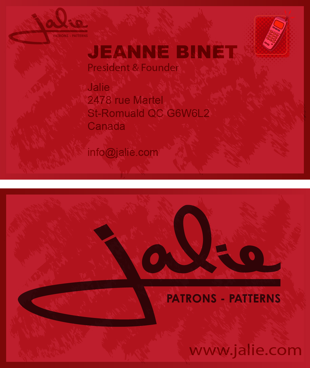 Business Card Design by  AutoMax for Jalie | Design #2396679