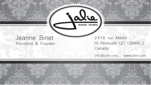 Visitenkarten-Design von Lozingle für Jalie | Design #2459991