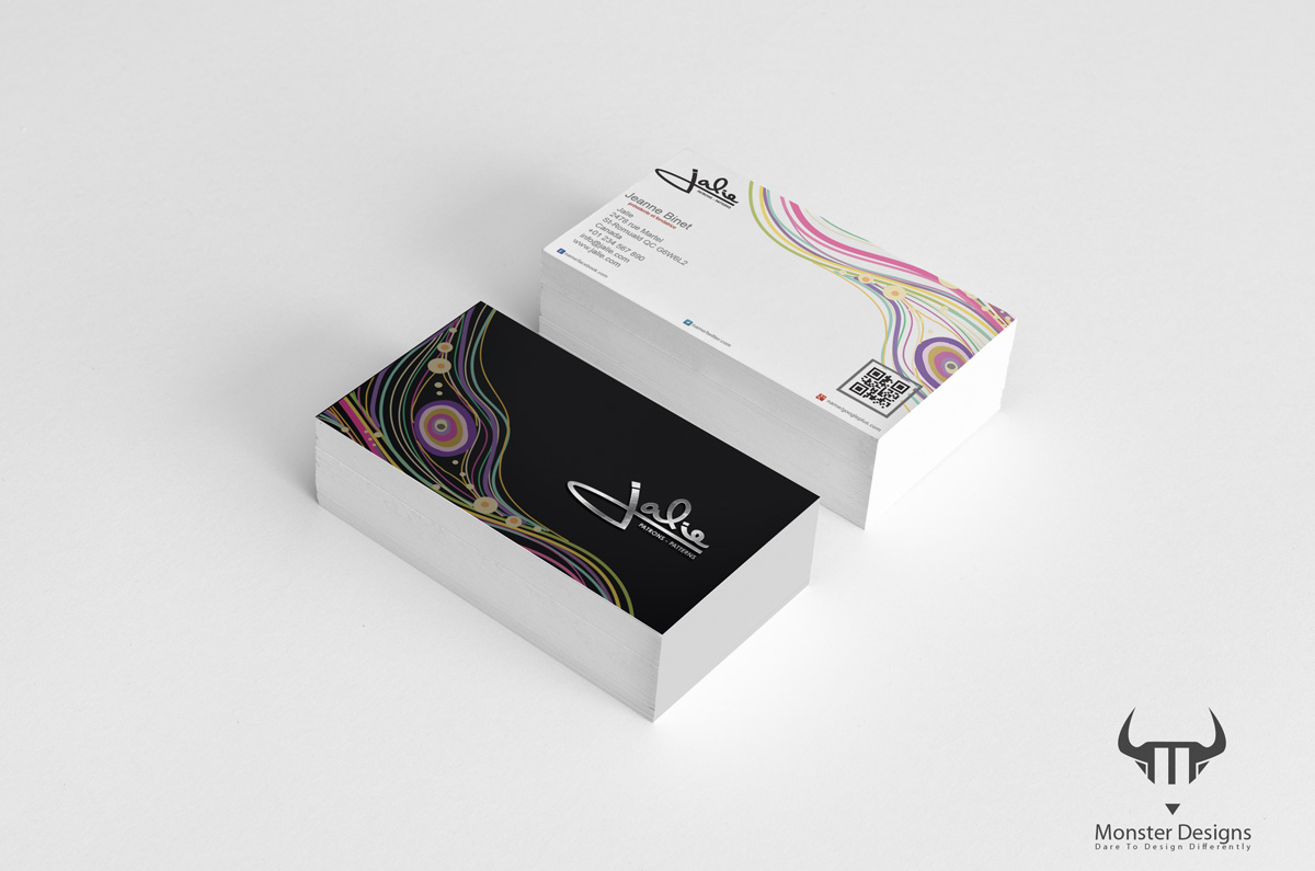 Business Card Design by Monster designs for Jalie | Design #2395364