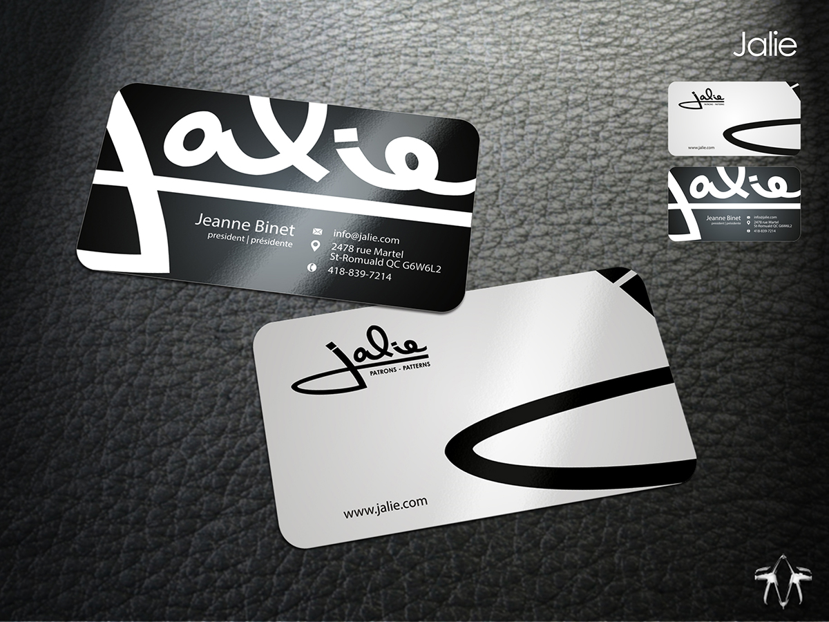Visitenkarten-Design von sadzip für Jalie | Design #2443570