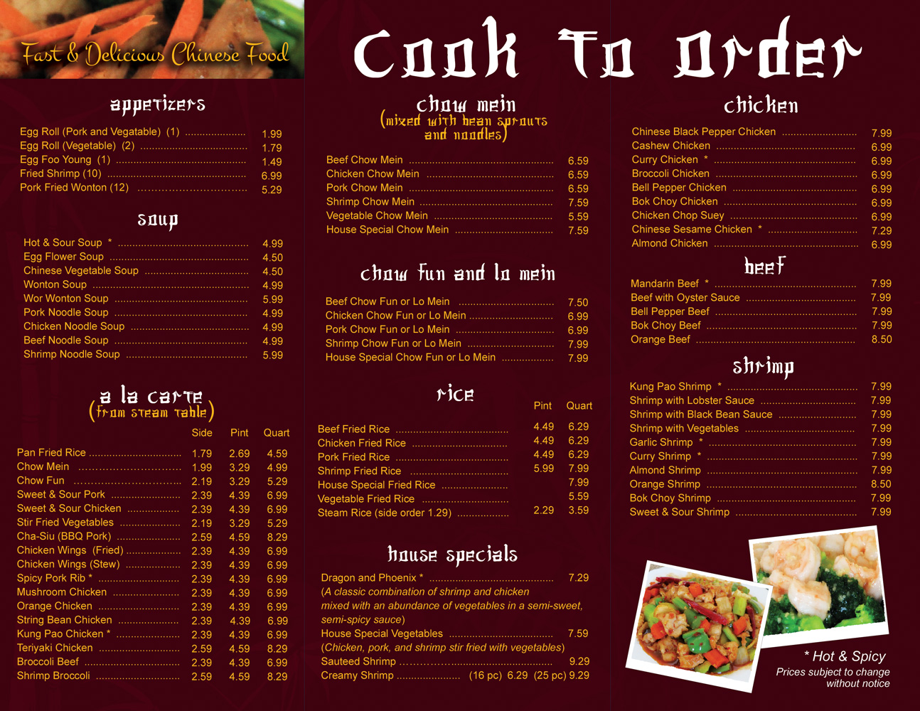 Menu Design by ariana. for this project | Design #2401014