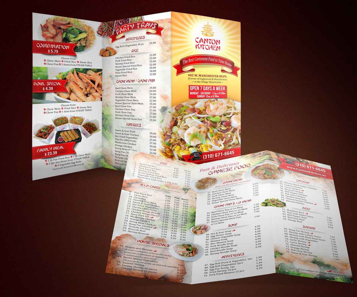 Menu Design by nurmaili for this project | Design #2407838