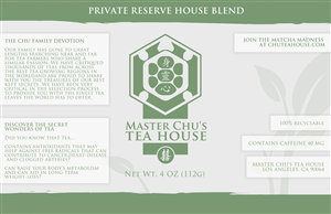Loose Leaf Tea Label